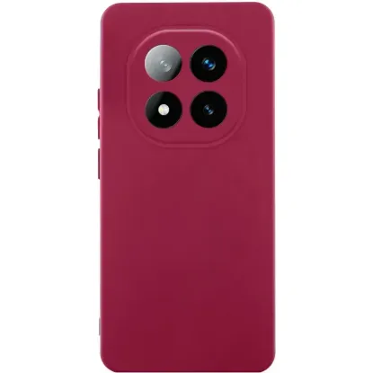Чохол-накладка Silicone Case Full Camera Xiaomi Redmi Note 14 Pro 4G Marsala