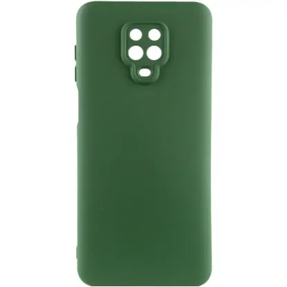 Чохол-накладка Silicone Case Full Camera Xiaomi Redmi Note 9S / Note 9 Pro Dark Green