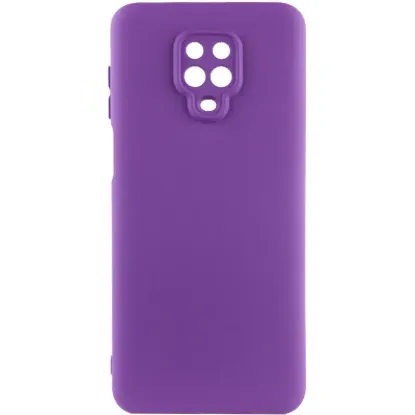 Чохол-накладка Silicone Case Full Camera Xiaomi Redmi Note 9S / Note 9 Pro Purple