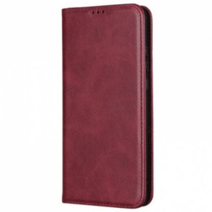 Чохол-фліп Leather Fold Xiaomi Redmi Note 14 5G Wine Red