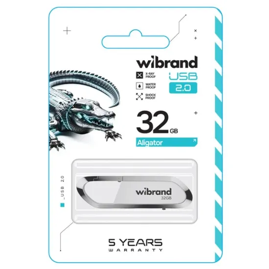 USB накопичувачі Wibrand 32Gb Aligator White