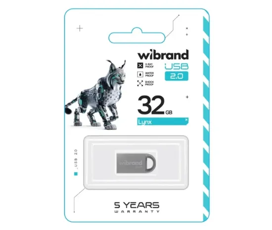 USB накопичувачі Wibrand 32Gb Iynx Silver