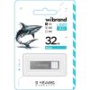 USB накопичувачі Wibrand 32Gb Shark Silver