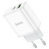 Зарядка 220V HOCO C105A PD20W/QC3.0/1xUSB/1xType-C White