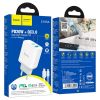 Зарядка 220V HOCO C105A PD20W/QC3.0/1xUSB/1xType-C White