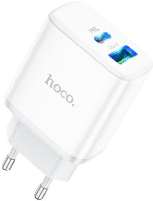 Зарядка 220V HOCO C105A PD20W/QC3.0/1xUSB/1xType-C White