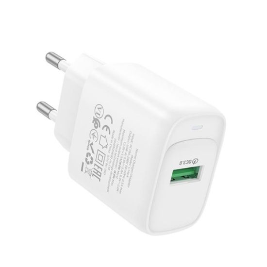 Зарядка 220V HOCO C140A 18W/QC3.0/1xUSB White