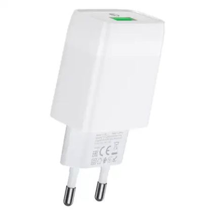 Зарядка 220V HOCO C72Q 18W 1USB QC3.0 White