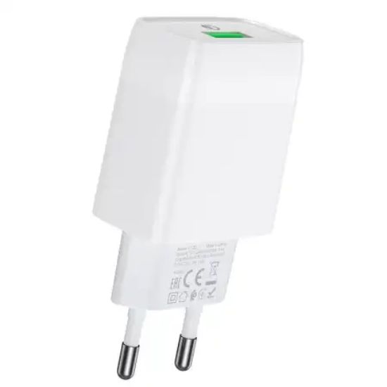Зарядка 220V HOCO C72Q 18W 1USB QC3.0 White