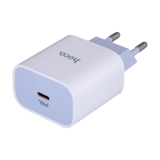 Зарядка 220V HOCO C76A Plus PD20W/1xType-C White