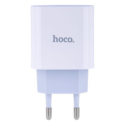 Зарядка 220V HOCO C76A Plus PD20W/1xType-C White