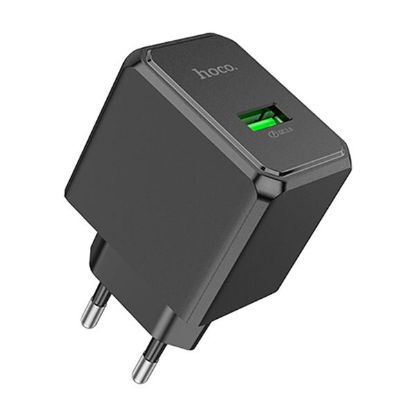 Зарядка 220V HOCO CS12A 18W/QC3.0/1xUSB Black