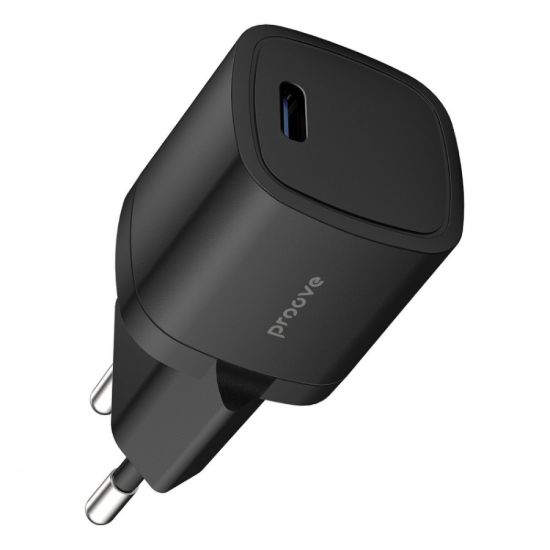 Зарядка 220V Proove Silicone Power Type-C 20W Black