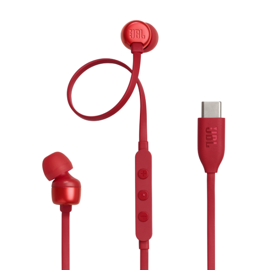 Навушники JBL TUNE 310C USB-C Red (JBLT310CRED)