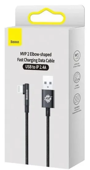 Кабелі Baseus Type-C to Lightning 20W 1.0m MVP2 Elbow-shaped CAVP000201 Black