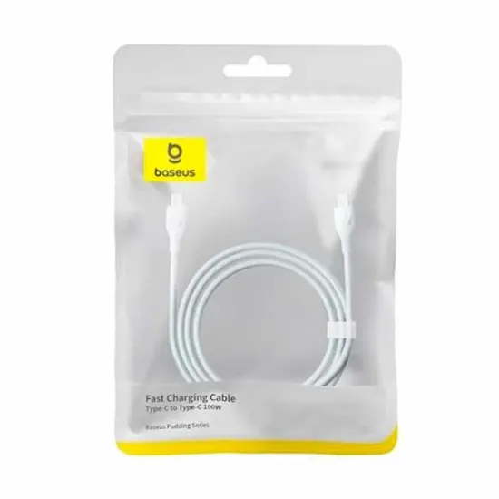 Кабелі Baseus Type-C to Type-C 100W 2m (P10355702221-01) White