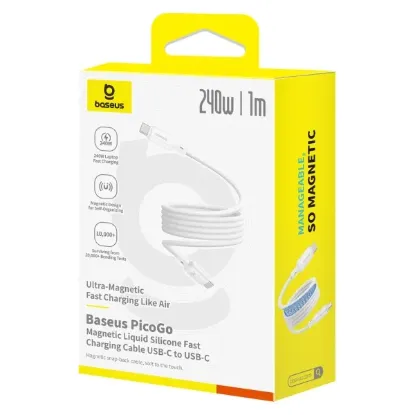 Кабелі Baseus Type-C to Type-C 240W 1.0m PicoGo P10376800211 White