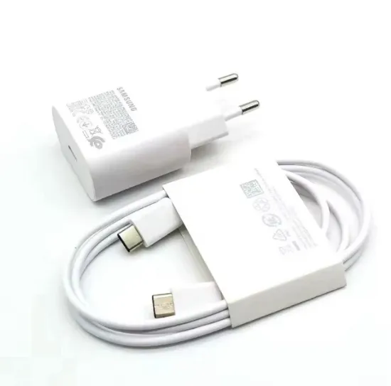 Зарядка 220V Samsung 25W Power Adapter EP-T2510XWEGEU Type-C to Type-C Cable White