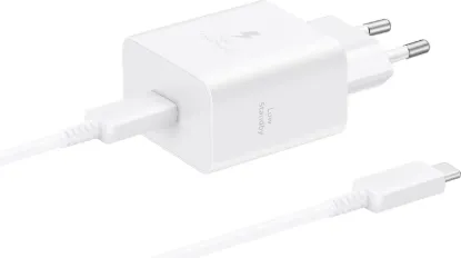 Зарядка 220V Samsung 45W Power Adapter EP-T4511XWEGEU Type-C to Type-C cable White