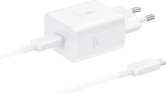 Зарядка 220V Samsung 45W Power Adapter EP-T4511XWEGEU Type-C to Type-C cable White