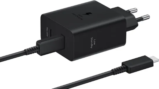 Зарядка 220V Samsung 50W Power Adapter EP-T5020XBE Type-C to Type-C cable Black