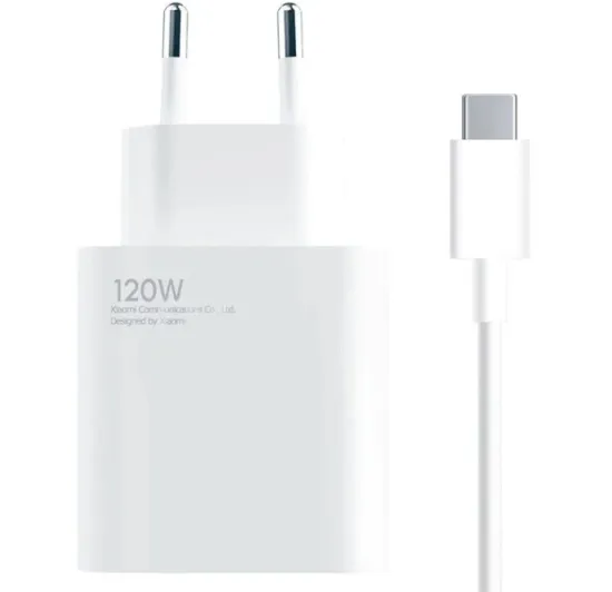 Зарядка 220V Xiaomi 120W HyperCharge Combo Type-A (BHR9462EU) White 1103578