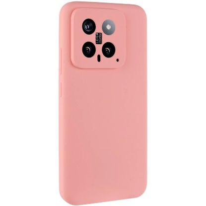 Чохол-накладка Silicone Case Full Camera Xiaomi Mi 14 Pink