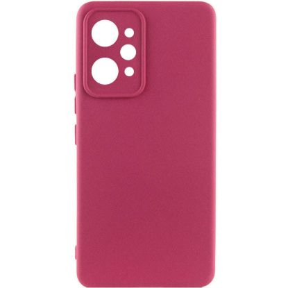 Чохол-накладка Silicone Case Full Camera Xiaomi Redmi 12 Marsala