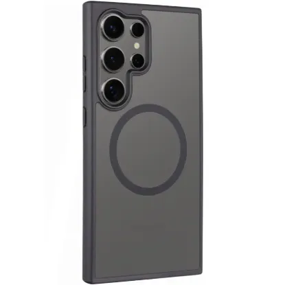 Чохол-накладка Buttons Samsung S928 S24 Ultra MagSafe Metal Black