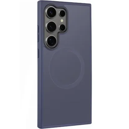 Чохол-накладка Buttons Samsung S938 S25 Ultra MagSafe Metal Navy Blue