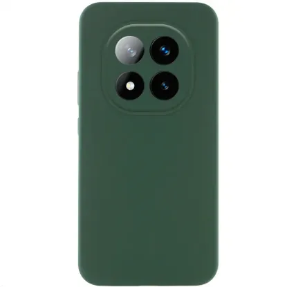 Чохол-накладка Silicone Case Full Camera Poco X7 Dark Green