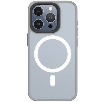 Чохли iPhone Blueo iPhone 15 MagSafe Skin Friendly Frosted Grey