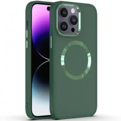 Чохли iPhone Bonbon iPhone 14 Pro Max Metal Style Army green