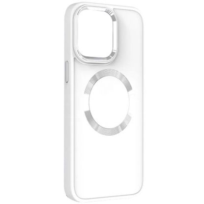 Чохли iPhone Bonbon iPhone 14 Pro Max Metal Style MagSafe White