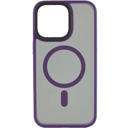 Чохли iPhone Buttons iPhone 12 Pro Max MagSafe Metal Dark Purple