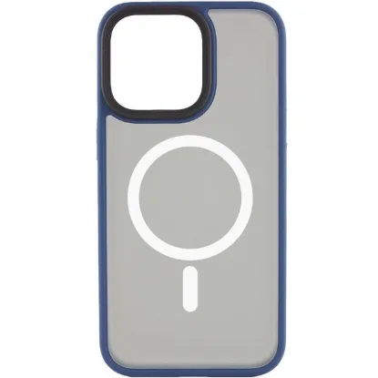 Чохли iPhone Buttons iPhone 15 Pro Max MagSafe Metal Blue