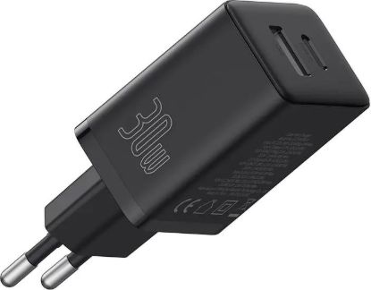 Зарядка 220V Baseus Cube Fast Charger C+U 30W Black