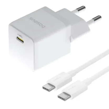 Зарядка 220V Baseus Palm Fast Charger 1C 20W EU Cable Type-C to Type-C 60W 1m Black
