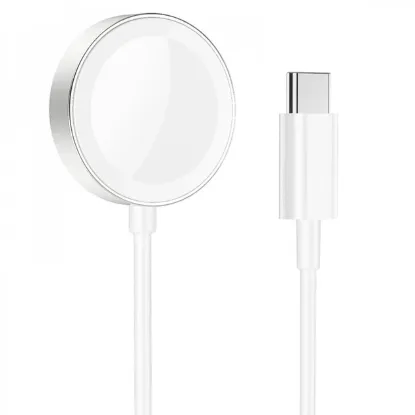 Зарядка 220V HOCO CW39C iWatch Type-C White (безпровідникова)
