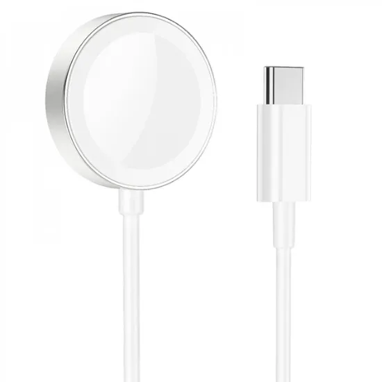 Зарядка 220V HOCO CW39C iWatch Type-C White (безпровідникова)