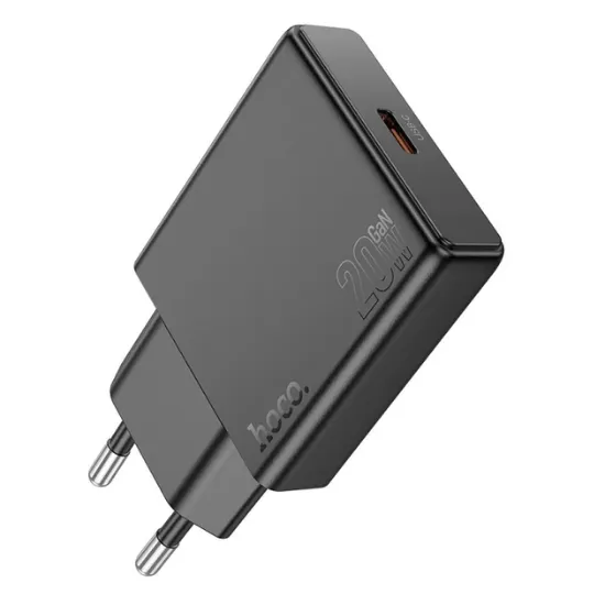 Зарядка 220V HOCO N37 PD20W/1xType-C Black