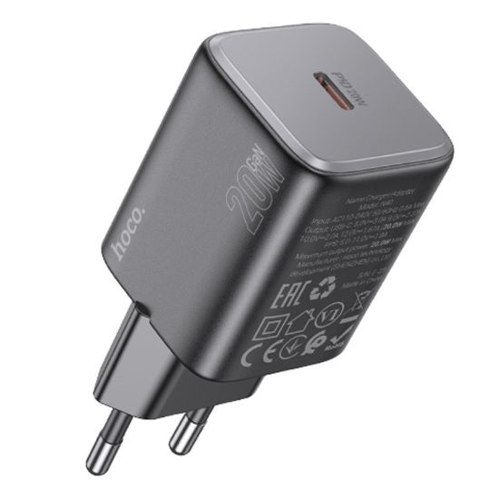 Зарядка 220V HOCO N40 PD20W/1xType-C Black