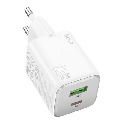 Зарядка 220V HOCO N41 PD20W/QC3.0/1xUSB/1xType-C White
