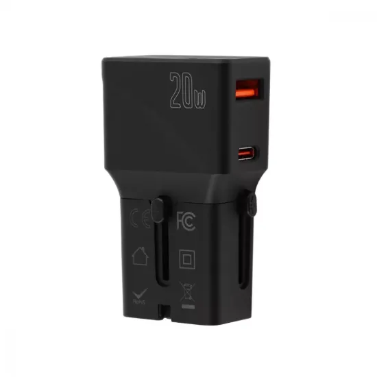 Зарядка 220V Yesido MC17 Mini Charger 20W Black