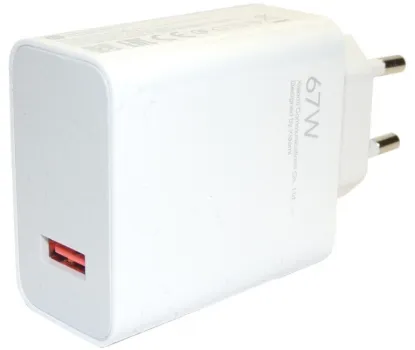  Зображення Зарядка 220V Xiaomi 67W HyperCharge Power Adapter Type-A (BHR07SKEU) White 1130132 