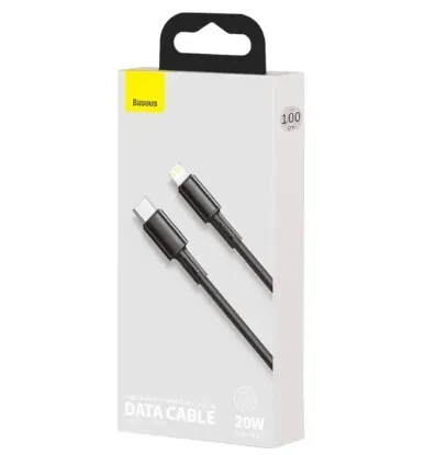  Зображення Кабелі Baseus Type-C to Lightning 20W 1.0m High Density Braided CATLGD-01 Black 