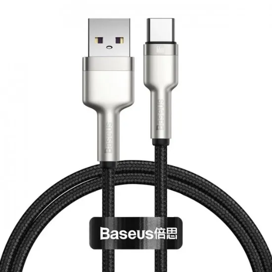  Зображення Кабелі Baseus Type-C 66W 1.0m Cafule Metal CAKF000101 Black 
