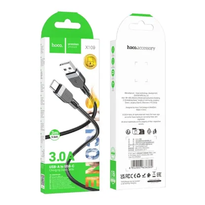 Кабелі HOCO X109 Type-C 3.0A 3.0m Black