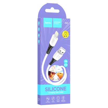 Кабелі HOCO X82 Lightning 2.4A 1.0m White