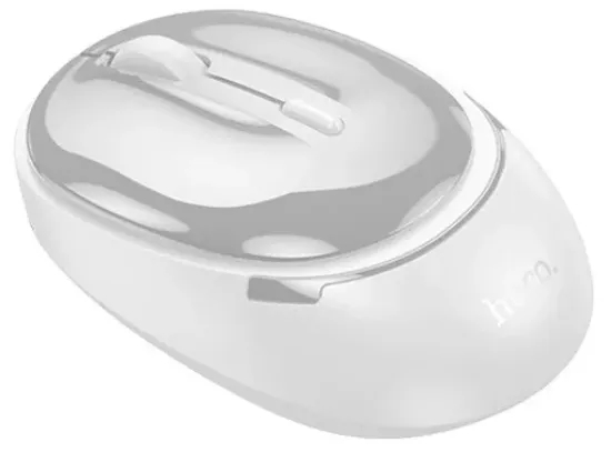 Миша Hoco GM34 Nuevo Dual-mode Business Wireless Gray White